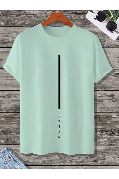 MOONBULL Ανδρικό μπλουζάκι Oversize με εμπριμέ Vertical Dream