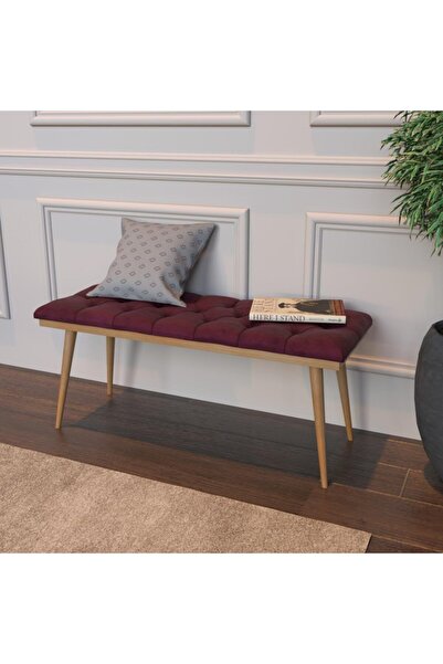 Bimossa Bordo Ahşap Bench