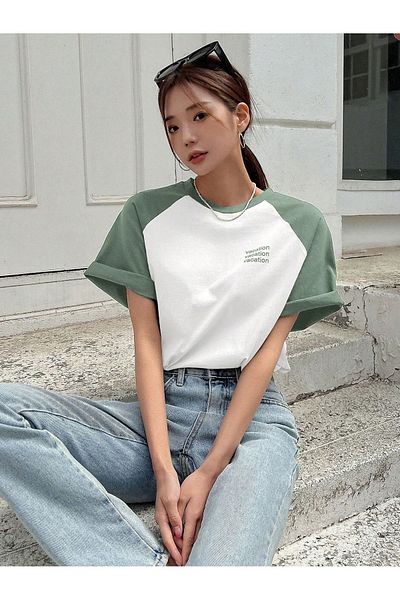 MOONBULL Μπλουζάκι Unisex Vacation Printed Reglan Oversize