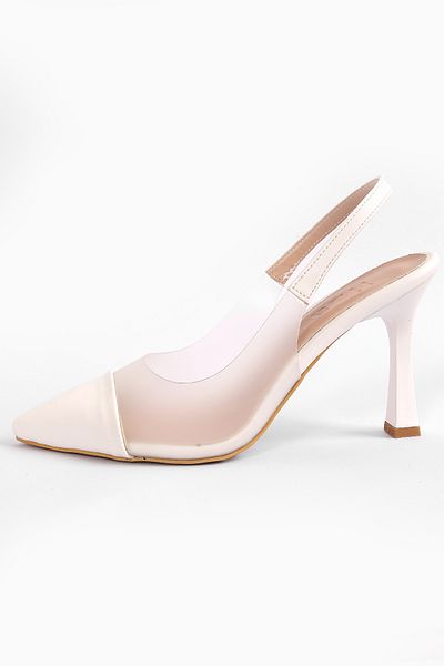 Liza Shoes Amber Women's Transparent Side Heeled Shoes - A002-K897