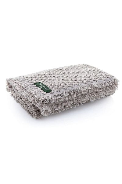 Bambum Home Bambum Cindy - Πετσέτα Προσώπου με Κρόσσια Μπεζ 50x90cm