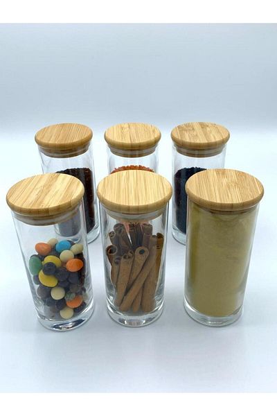 Bambum Zolla 6 Pieces Glass Spice Rack