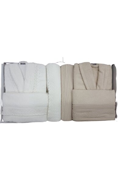 Fiesta Güpürlü Bukle Bornoz Seti