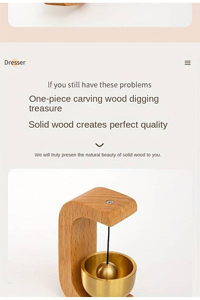 SYNOPE 1 τεμ. Ξύλινο κουδούνι πόρτας Dopamine Wind Chime Therapy Melody Outdoor Wood