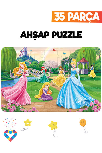 esatoys Ahşap Çocuk Puzzle 35 Parça