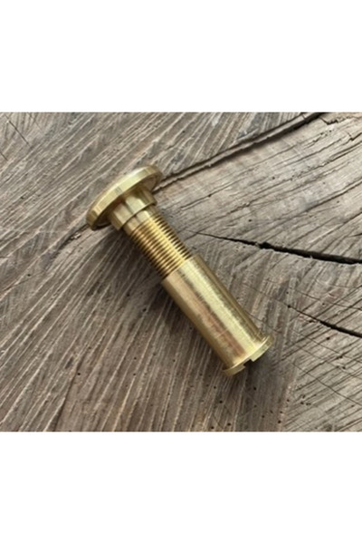 Door PİRİNÇ ÇELİK KAPI DÜRBÜNÜ AHŞAP KAPI DÜRBÜNÜ SARI RENK 14MM 5CM