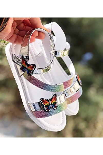 Pandalina Sandale Copii Velcro Fluture Figurat Anti-Alunecare Filon (ușoare) Talpă Vară Pantofi Copii