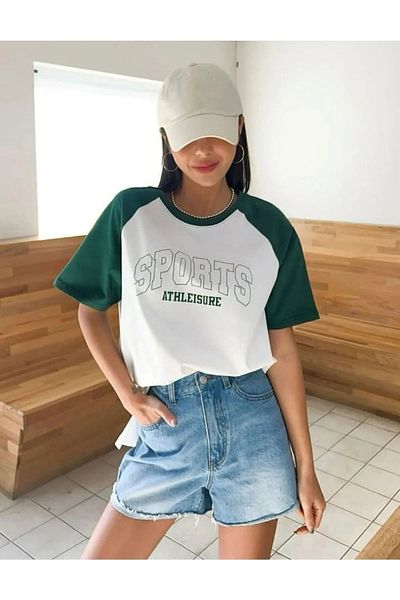 MOONBULL Μπλουζάκι Unisex Sports με στάμπα Reglan με μανίκια oversize