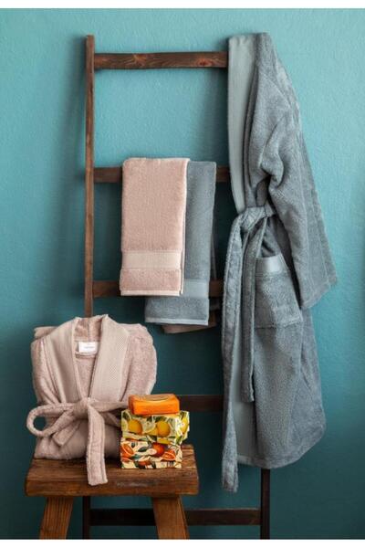 Apricitas HOME APRİCİTAS HOME Набір для ванної кімнати Bambu - Petrol-Vizon