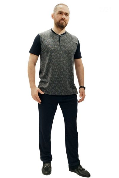 Pijalüx Ανδρική κοντομάνικη πιτζάμες - Jacquard, Pijalux 2231