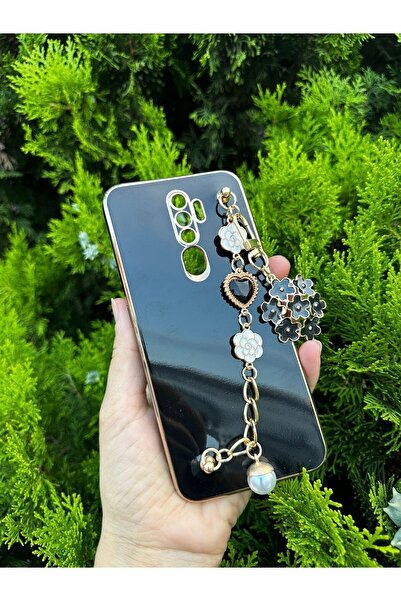 Aksesuarda Moda حافظة متوافقة مع هاتف اوبو A5-A9 2020 مزخرفة بالزهور والأحجار...