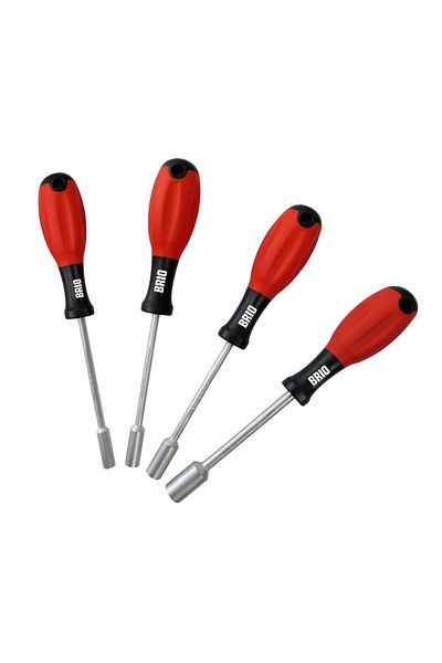 BRIO Screwdriver Set Socket 4 Pieces 7-8-10-13