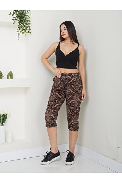 Banadamoda Дамски Капри с Шарки - Модел с Джоб