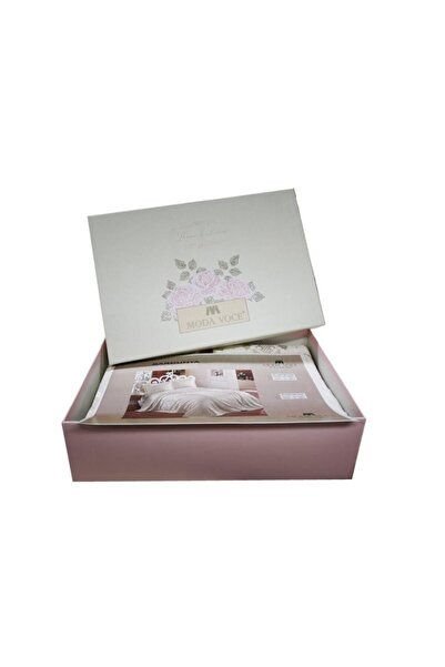 Antik Bouguet De Roses Pembe Tek Kişilik Yatak Örtüsü