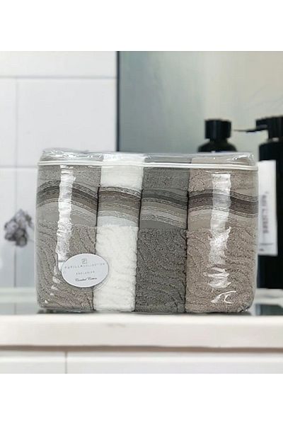 Pupilla Rainbow 4-Piece Hand-Face Towel 50x90 cm