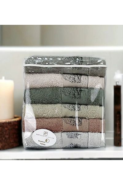 Pupilla Freya 6-Piece Hand-Face Towel 50x90 cm
