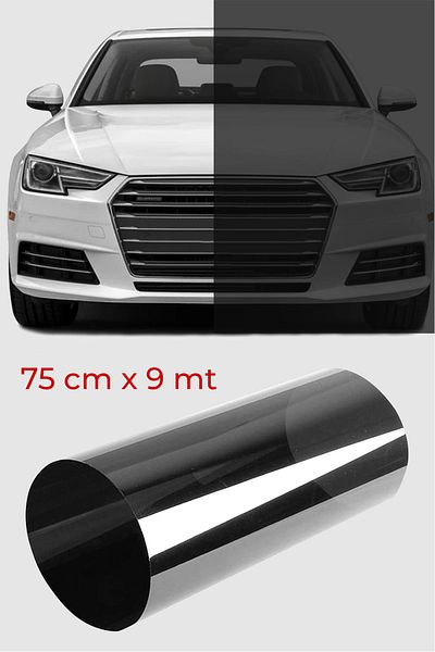 ELİFE TİCARET Glass Film Black American Anti-Scratch Medium Tone 75 Cm X 9 Meters