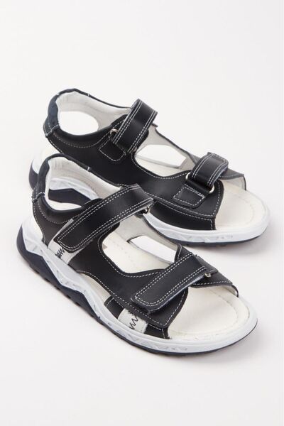 Windy Shoes Men's Youth Orthopedic Genuine Leather Sandals - Royal Casual Shoes