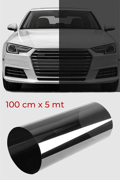 ELİFE TİCARET Glass Film Black American Anti-Scratch Medium Tone 100 Cm X 5 Meters