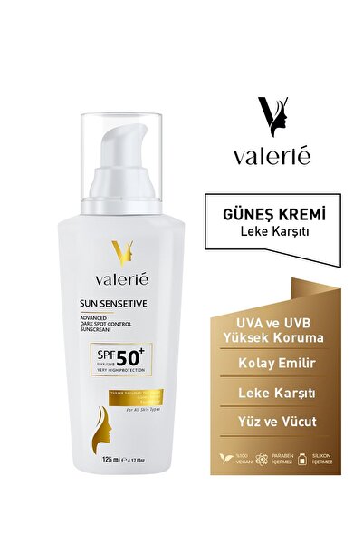 Valerie Leke Karşıtı Yüksek Korumalı Spf50+ Yüz Ve Vücut Yaz Ve Kış Güneş Kre...