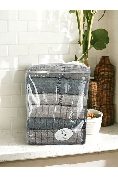 Pupilla Alya 6-Piece Hand-Face Towel 50x90 cm