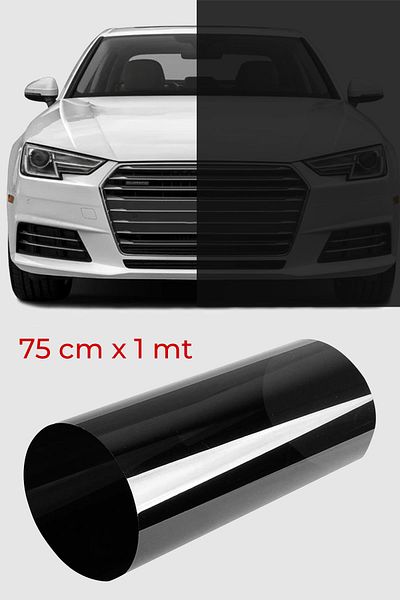 ELİFE TİCARET Glass Film Black American Anti-Scratch Dark Tone 75 Cm X 1 Meter