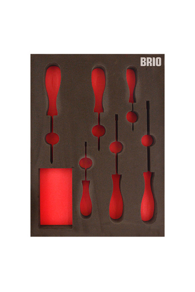 BRIO Tornavida Ve Torx Allen Seti (TORK ALYAN SETİ) 13 Parça Sünger Yatak Boş