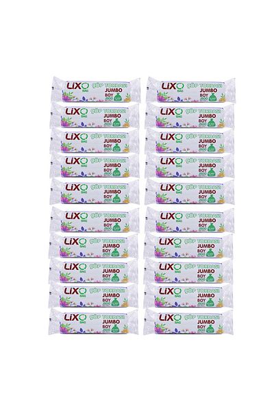 LİXOBAG J500 Jumbo Size Black Garbage Bag - 80X110 Cm, 10 Rolls, 20 Packs