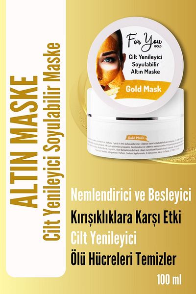 For You Gold 100 ml Peel-Off Gold Face Mask - Wrinkle, Brightening, Anti-aging Effect