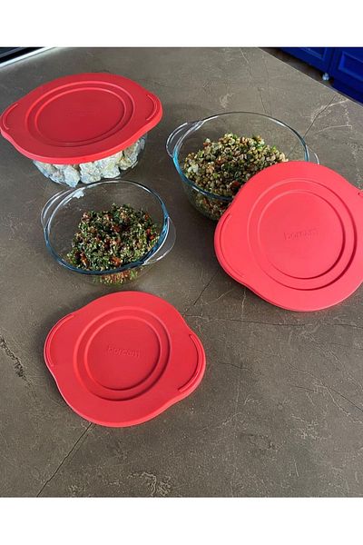 Paşabahçe 3" (BORCAM) Storage Container---Pot--- Multi-Purpose