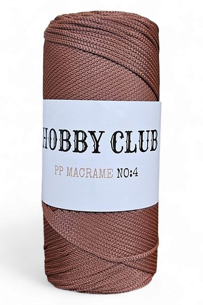 hobby club Premium 200 gr Πολυεστέρας Μακραμέ Σχοινί Κόκκινο Καφέ 205 2 Μm - 230 Μέτρα