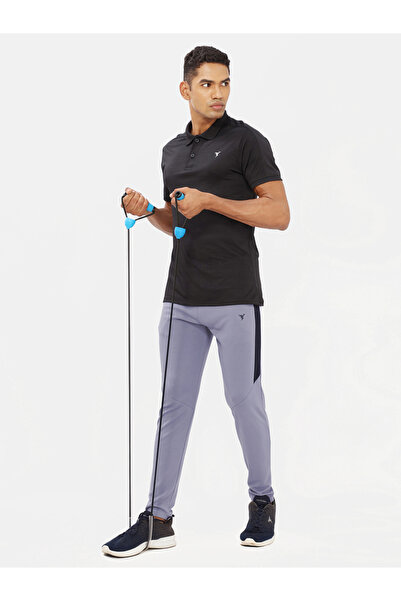 Technosport By Styli Side Stripe Panel Slim Fit Track Pants