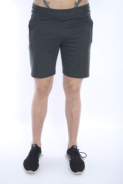 NEED LİFE Men's Khaki Cotton Shorts - Zippered, Elastic Waist