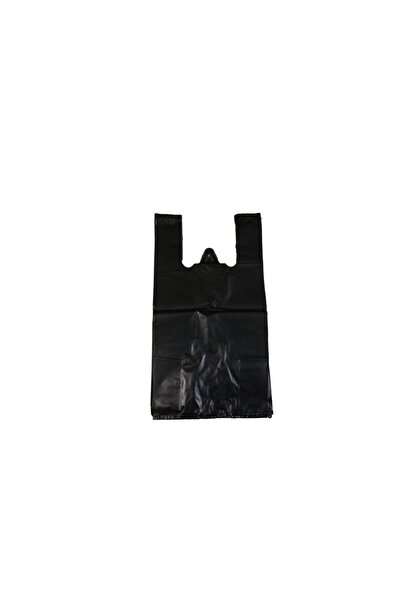 Kalbi Ticaret Kalın Siyah Poşet Orta Boy 1 Kg Hışır Atlet Poşet Market Manav Poşeti Çöp Poşeti
