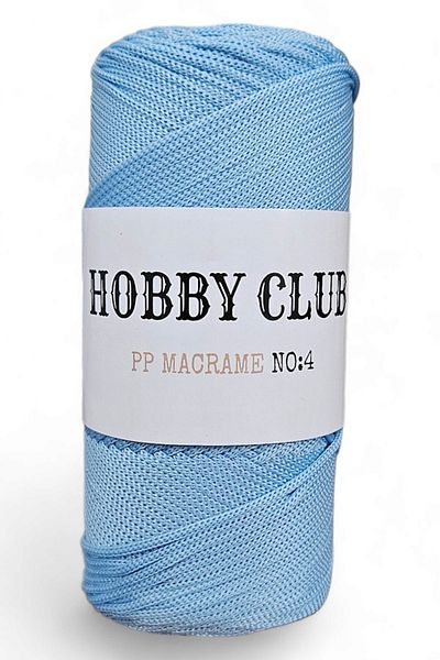 hobby club Premium 200 γραμμάρια Πολυεστέρας Μακραμέ Σχοινί Μπλε 2 Mm - 230 Μέτρα
