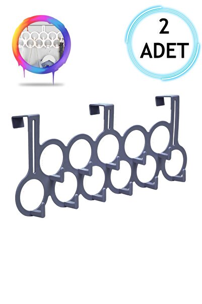 Mashotrend 2 Adet Gri Gondol Kapı Arkası Askılık - Çok Amaçlı Kapı Arkası Ask...