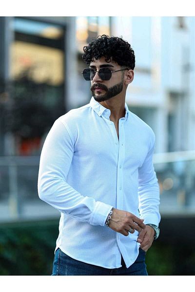 YNGMENCLASS SLIMFIT ΠΟΥΚΑΜΙΣΟ ΜΕ ΛΥΚΡΑ