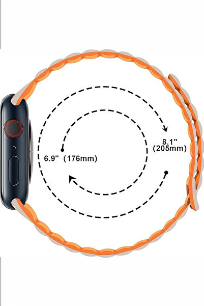 mimtec Apple Watch 4 5 6 7 8 9 10 38 40 41mm متوافق مع حزام سيليكون مغناطيسي لامع