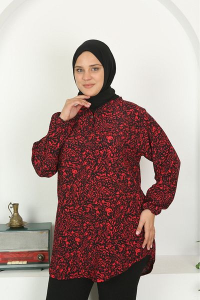 Tunikteks Maroken seasonal viscose patterned comfortable kumas tunic