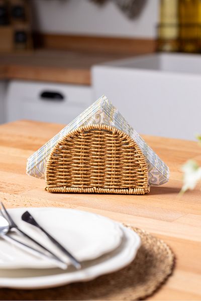 FH finehome Golfo Rattan Napkin Holder Oval