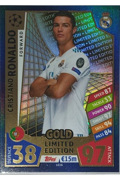 Panini CRISTOANO RONALDI SILVER LIMITED EDITION