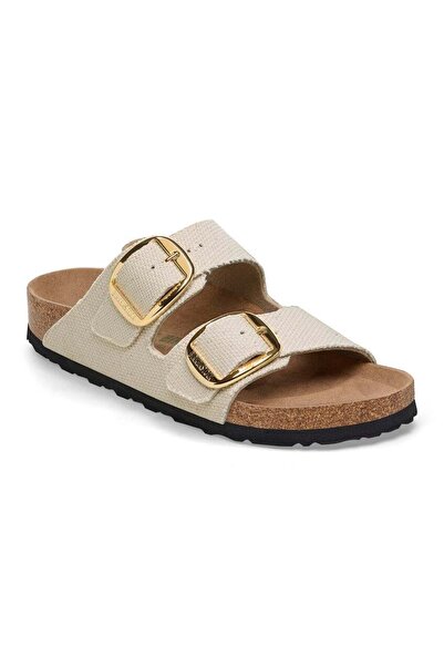 Birkenstock Arizona Big Buckle Tex Rough Canvas Vegan 1026726-Eggshell