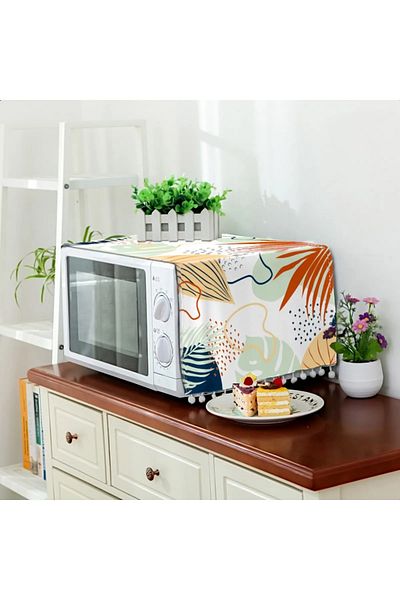 Benlisso Home Geometric Patterned Microwave Oven Cover 30x80