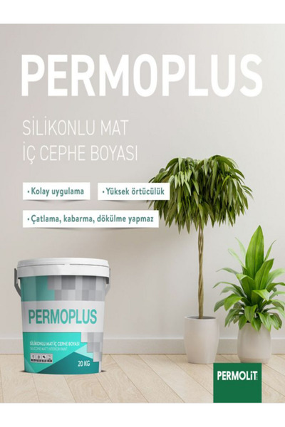 Permolit PERMOPLUS SİLİKONLU MAT İÇ CEPHE BOYASI