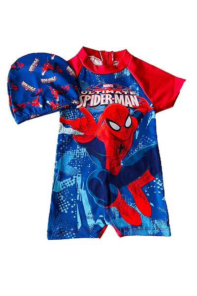 SML Tekstil Spiderman Themed Red Children's Spider Swimming Set