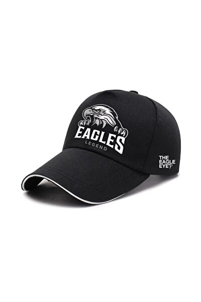 The Eagle Eye Tarz Severler Için Unisex Logolu Siyah Şapka (CAP)