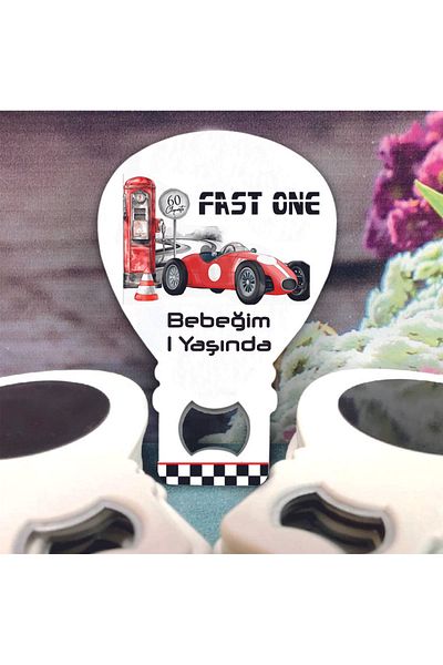 Ege ajans 10 Pieces Car Concept Magnet with Gelatin Card