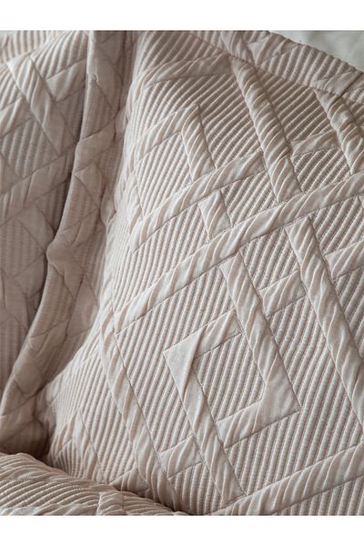 BED LİNE Bed Zen Beige Compendium 230X240 cm Double