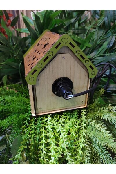 Genel Markalar Ahşap Ay-yıldızlı Ev Gecelamba