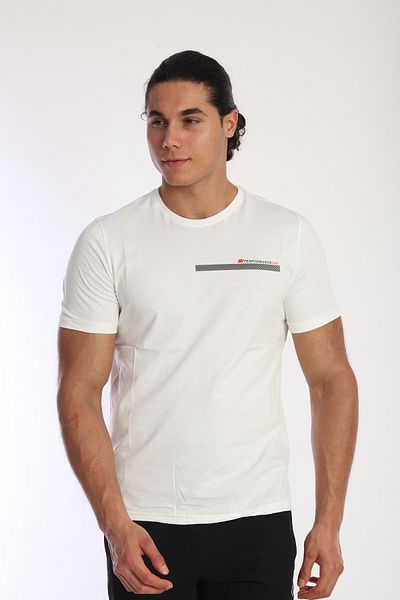 NEED LİFE Men's Crew Neck Stripe Printed 100% Cotton T-Shirt